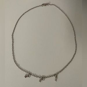 Silver Chain Necklace with Small Details